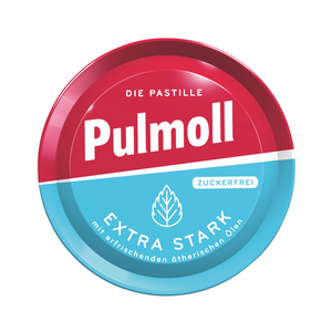 Pulmoll Extra Stark zuckerfrei – 10 × 50 g Karton