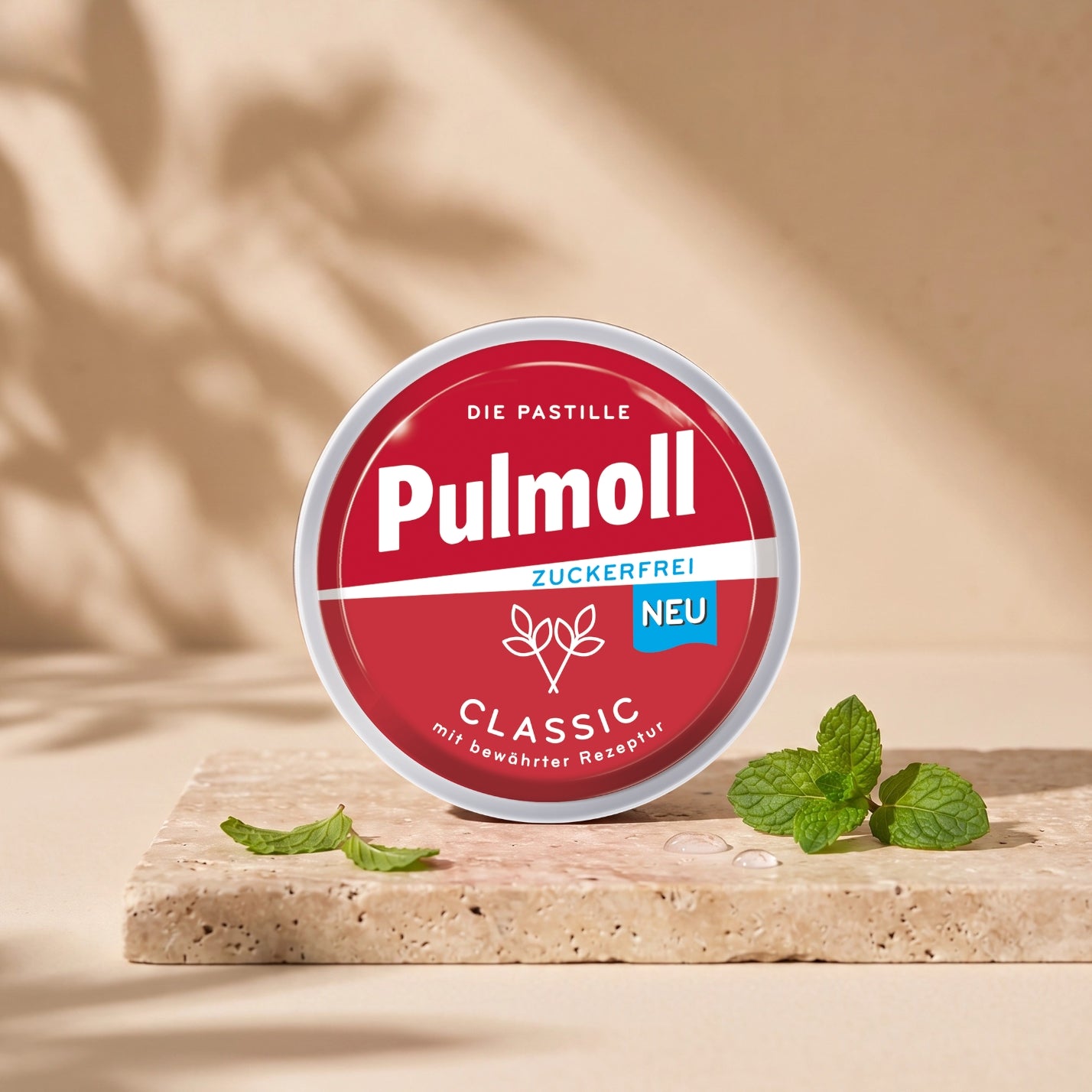 Pulmoll Classic zuckerfrei – 10 × 50 g Karton